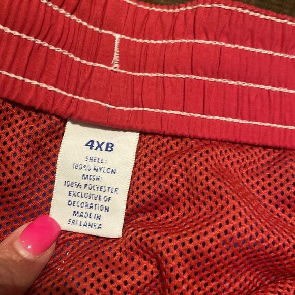 NWT Roundtree & Yorke Blue and Red Board Shorts 4XB - Picture 4 of 6